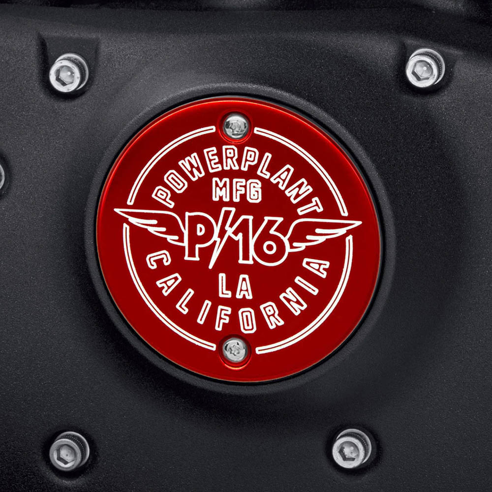 1971~2003 スポーツスター P16 ポイントカバー レッド 【POWERPLANT】P16PRTCOVREDSP|ワールドモーターライフ