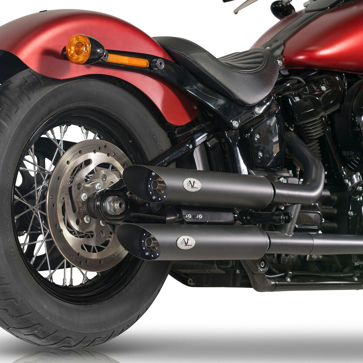 FXLRS、FXLRST、FXBBS ツインスラッシュ EURO5 スリップオンマフラー(ブラック) 【VPERFORMANCE】AHAR0270039 106,450円