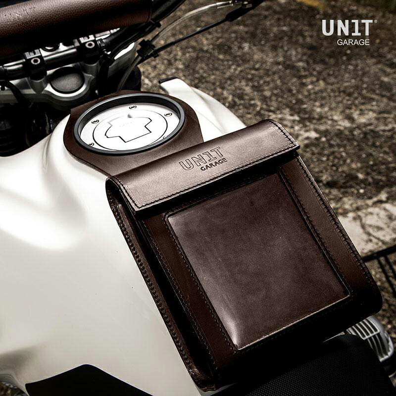 【UNIT GARAGE】 レザータンクバッグ ブラウン UG-122509-04-BR