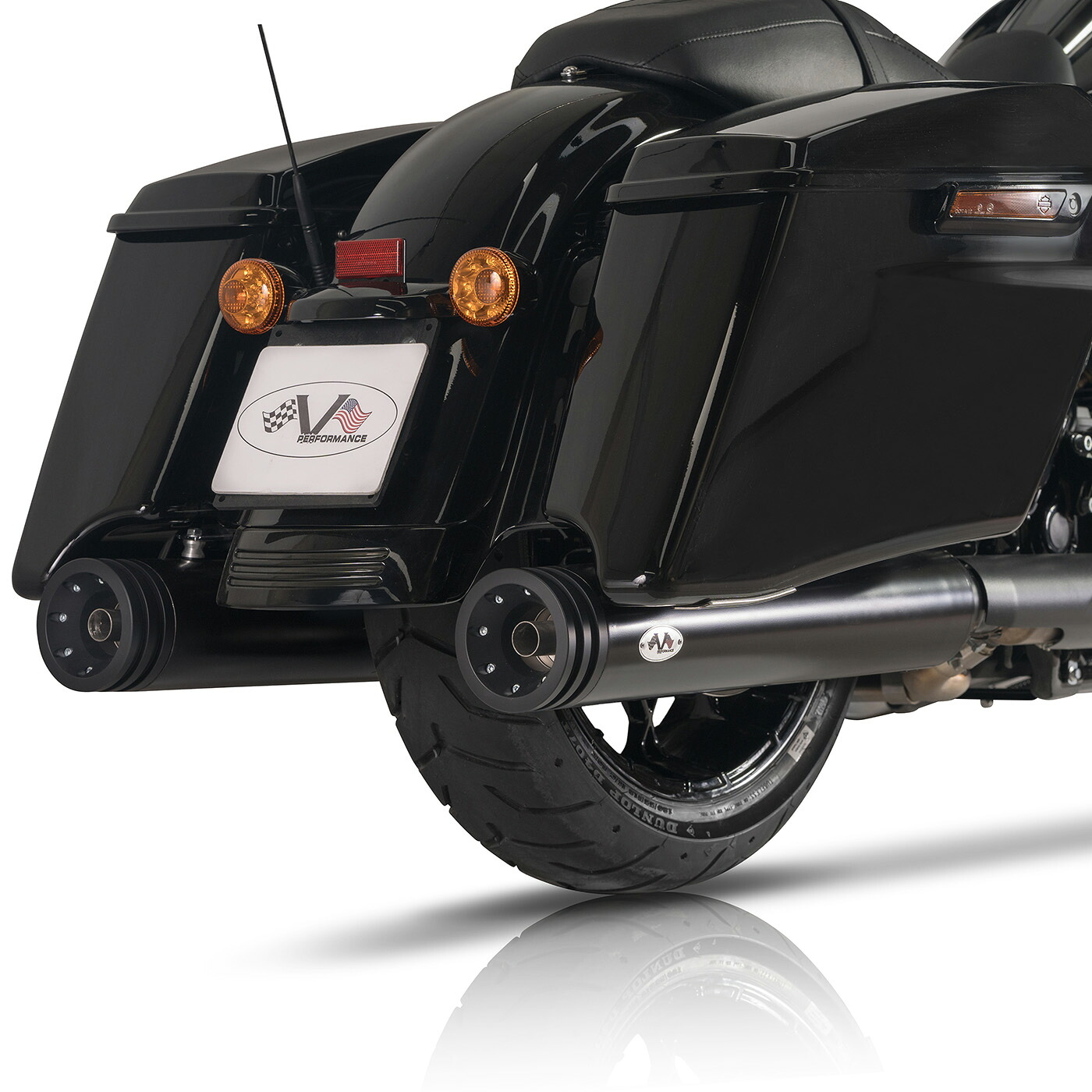 ツーリング ストレートエンド EURO5 スリップオンマフラー (ブラック) VPERFORMANCE　AHAR0240034｜ワールドモーターライフ