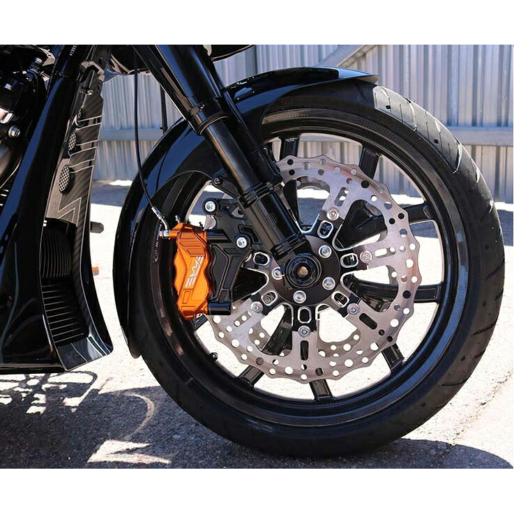 【Paul Yaffe】CAFE-21-14L-S-B カフェ・フロントフェンダー 21インチ用 ブラックブラケット 2014~ ツーリング、トライク|ワールドモーターライフ