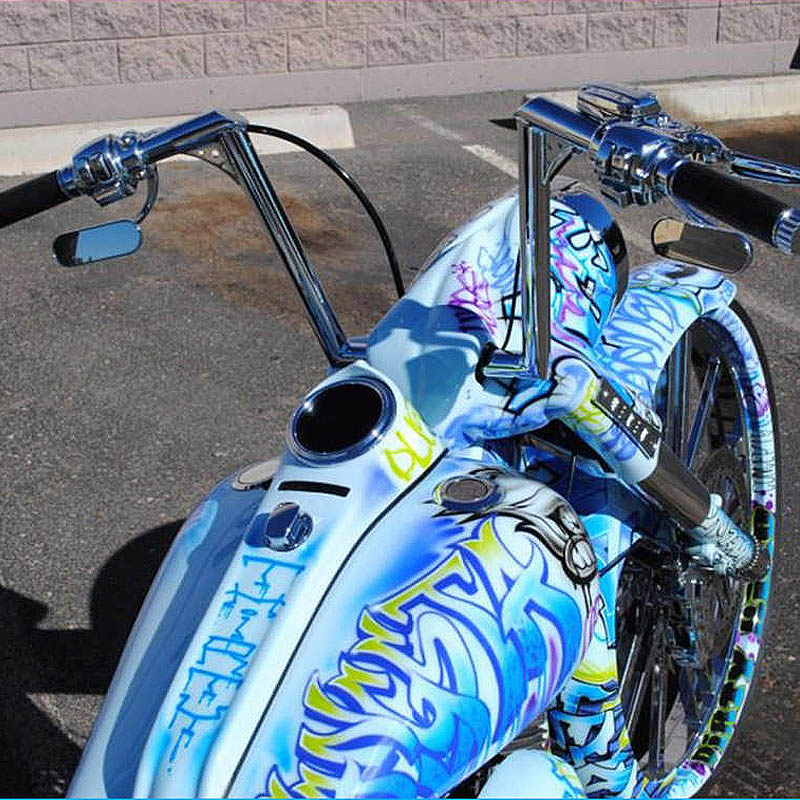 【Dirty Bird Concepts】 Down & Dirty ハンドルバー クローム 1989～2007 FLHR DBC-149CN