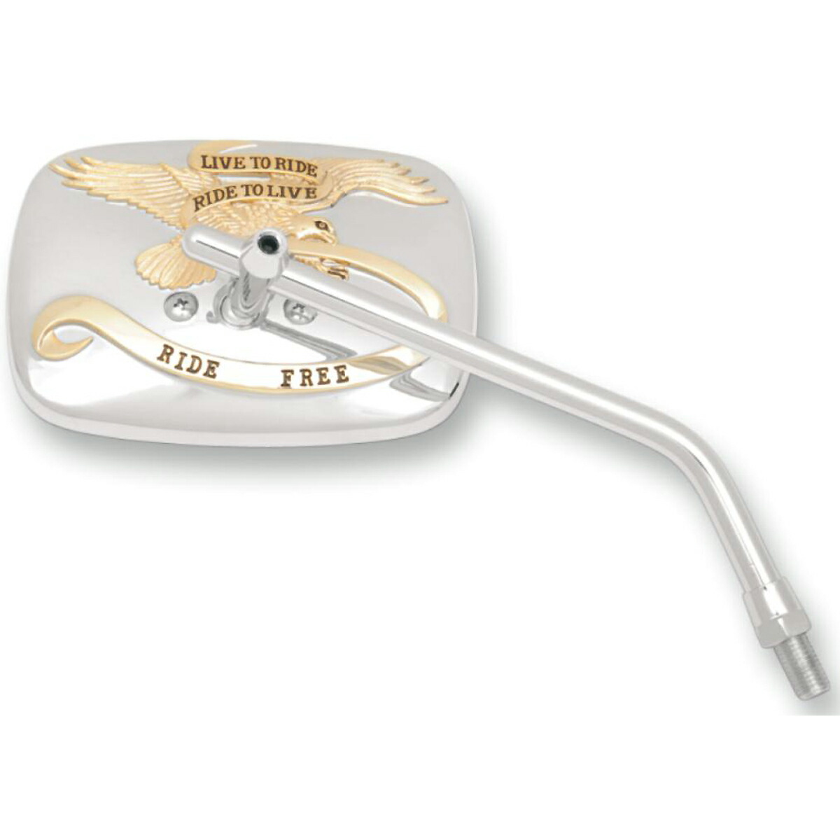 楽天市場】EMGO RIDE FREE ミラー 右用M10 (クローム/ゴールド