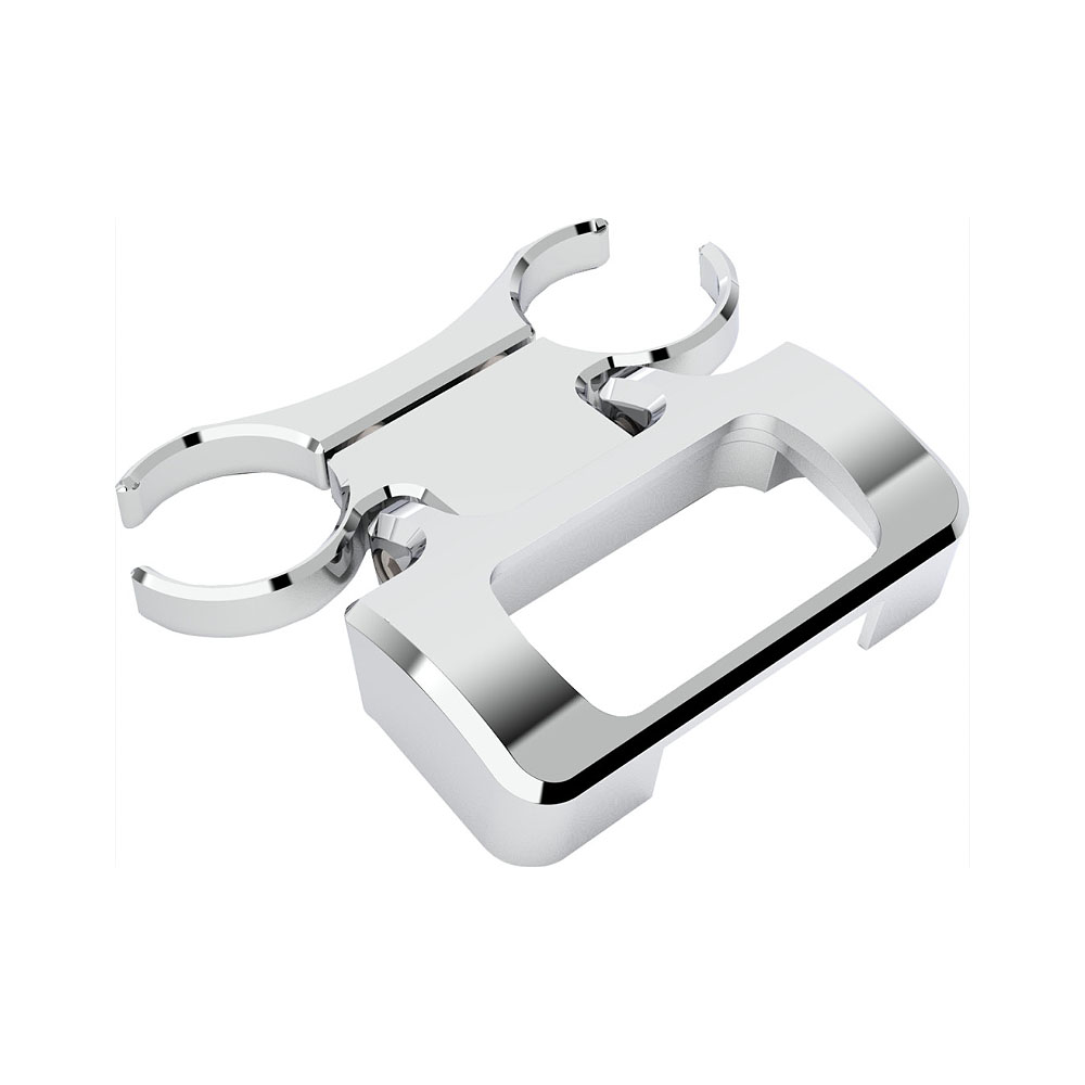 FXBB/S、FXST、FXBR/S Tバーハンドル用 1インチ メーターマウント クローム 【LA CHOPPERS】2201-0270