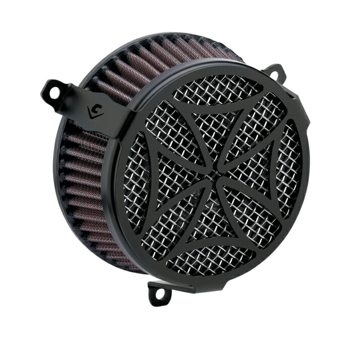 【COBRA】電子制御スロットル車用エアクリーナー Cross ブラック 606-0100-02B-SB|ワールドモーターライフ