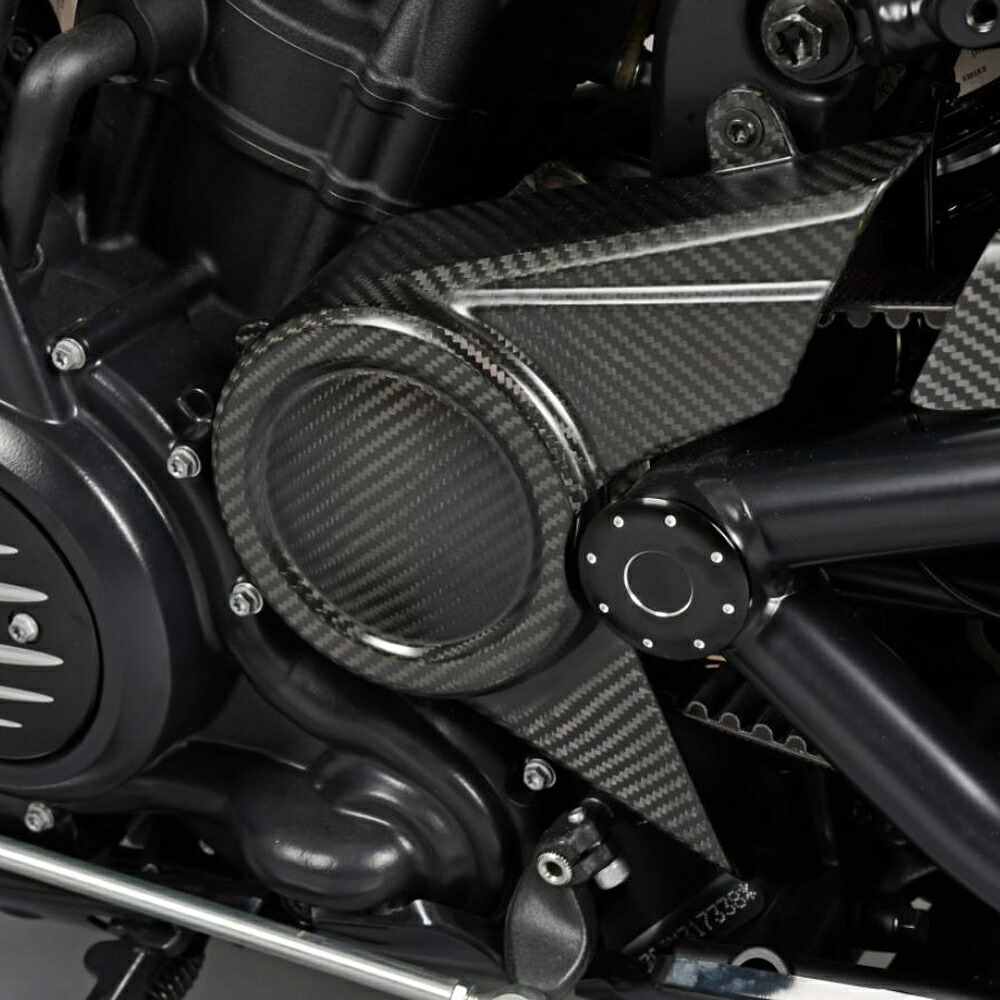 スポーツスターS ドライカーボン フロントスプロケットカバー (綾織/艶消し) SPEEDRA　CHD0103TM