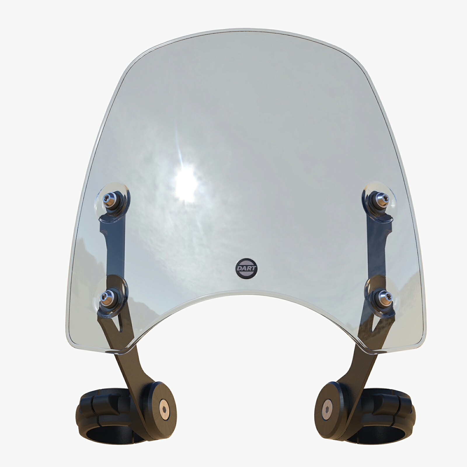 ストリートボブ FXDB、FXBB 49フォーク用 クラシックS3・フライスクリーン (ライトスモーク) DART　FXDB51L-49