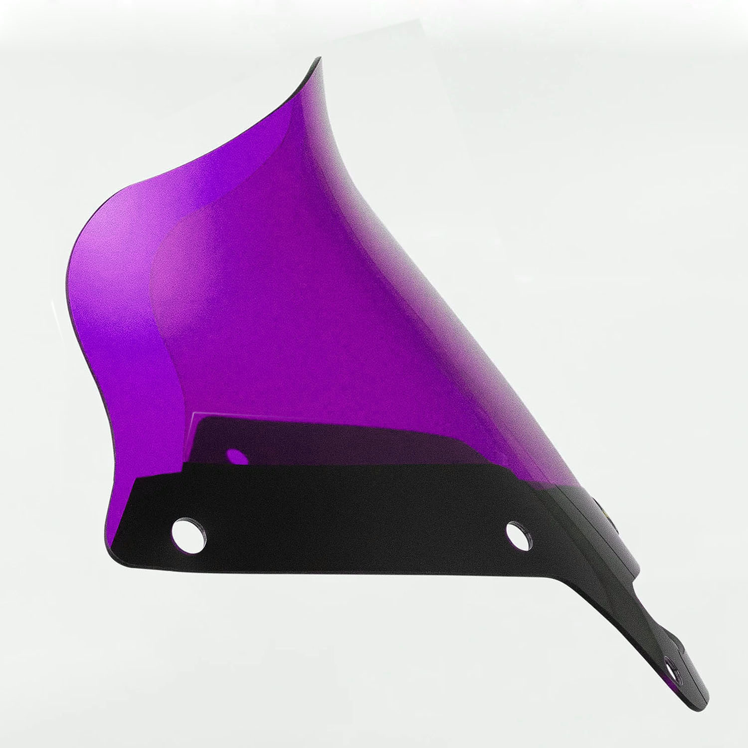 【KLOCK Werks】 KOLOR FLARE ウインドシールド 8インチ パープル FXLRST、FXRST KWW-02-0634|ワールドモーターライフ