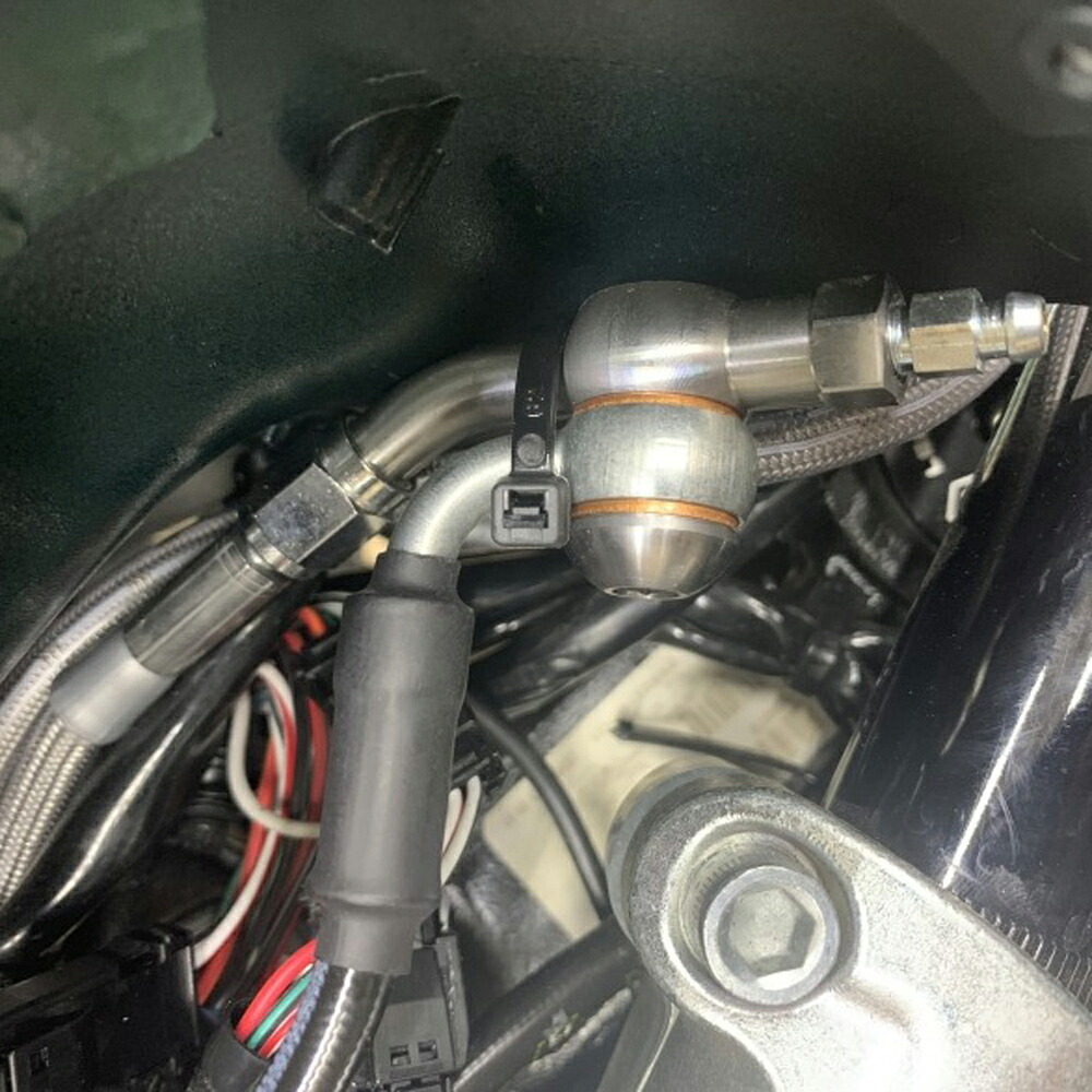 Fat Baggers アッパーブレーキライン・エクステンション 20インチ (クローム) ロードグライド