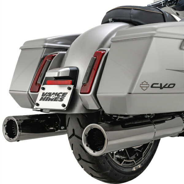 VANCE＆HINES ステンレス 2in1マフラー Harley Davidson VANCE＆HINES ステンレス UPSWEEP 2in1マフラー