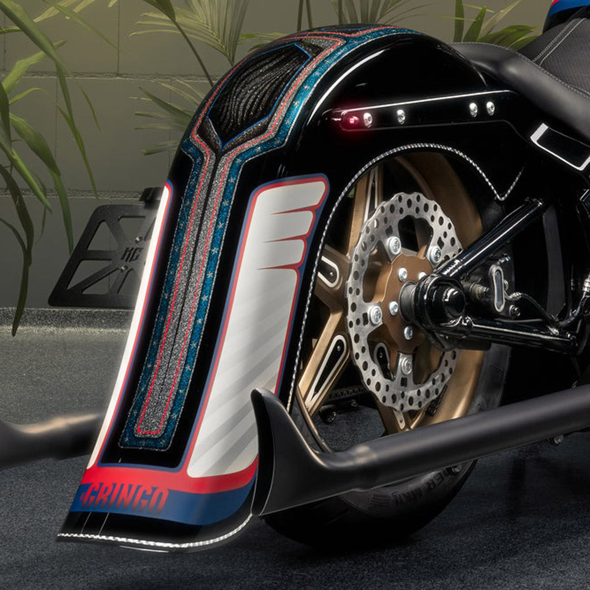 Killer Custom 7.5インチストレッチ・リアフェンダー (スムース) M8 ストリートボブ、スタンダード75M8FX