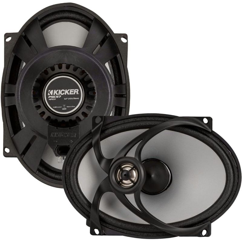 【KICKER】5x7インチ コアキシャルスピーカー (2オーム) ハーレー用　48PSC572｜ワールドモーターライフ