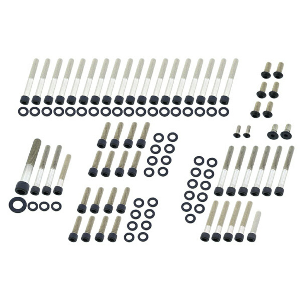 【Screws4Bikes】2004～2021 XL スポーツスター エンジンボルトセット (マットブラック) 979814