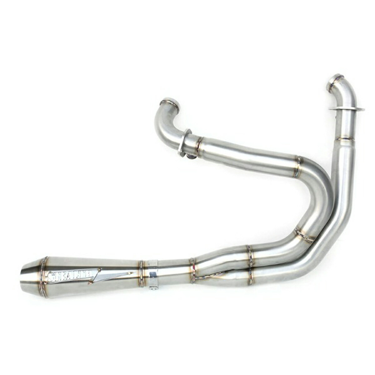 1985~1994 FXR 2-1フルエキゾーストマフラー リバースコーンタイプ (ステンレス) 【Stealth Pipes】|ワールドモーターライフ