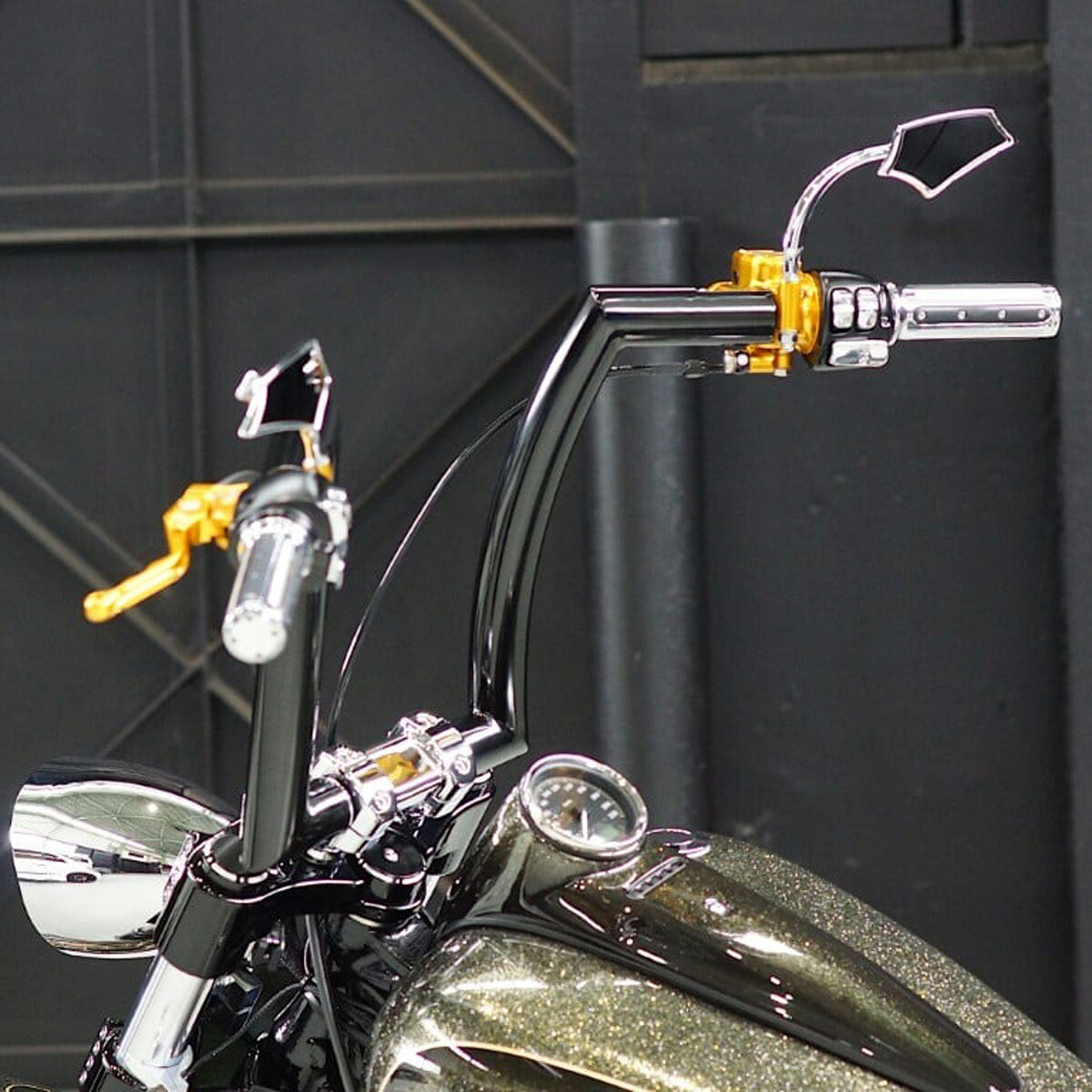 M8 ブレイクアウト、ファットボーイ FATエイプハンドルバー (ブラック) Noys
