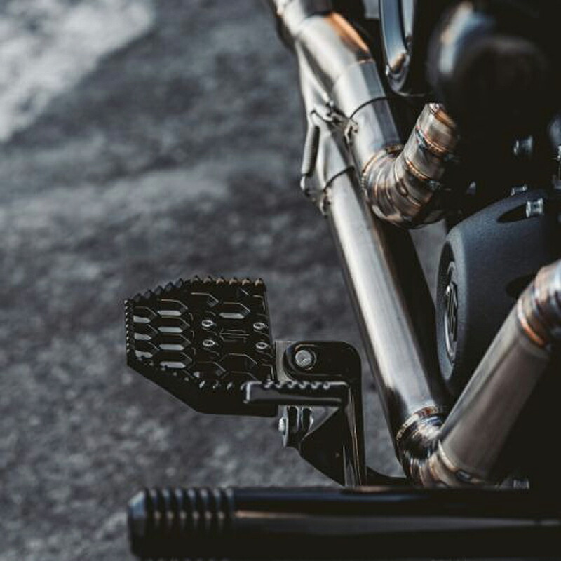 スポーツスター、ダイナ、FXR他 ハーレー用 ハニカムV3・ミニフロアボード (ブラック) OG
