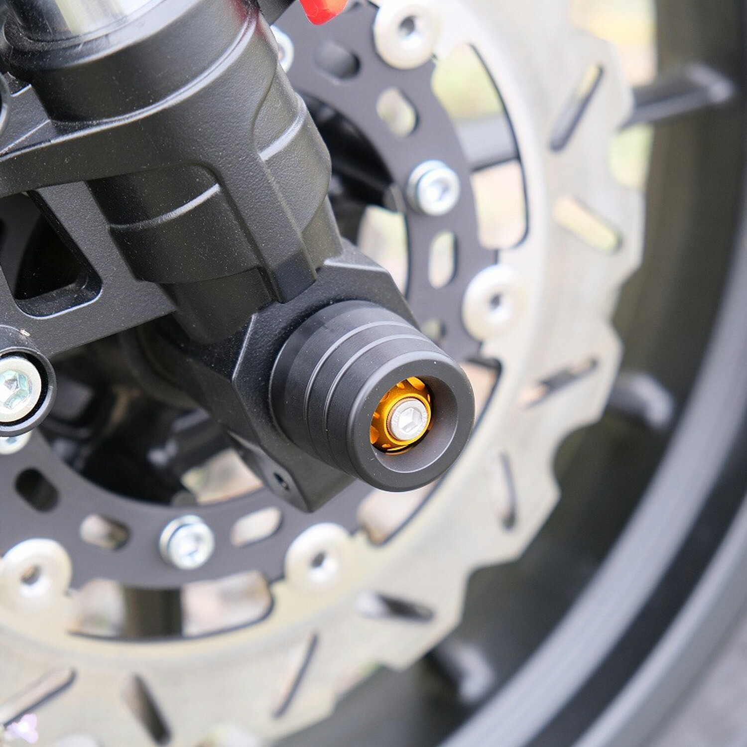 ハーレー X350 フロントアクスルスライダー (カラーアルマイト) SPEEDRA