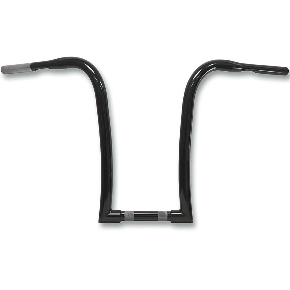 【LAチョッパーズ】0601-4044 ナイスカーブズ・1.25インチエイプハンドルバー グロスブラック 16インチ 電子制御スロットル用|ワールドモーターライフ