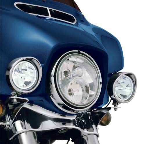 【Big Bike Parts】 3.5インチ ドライビングライトキット クローム 91-315L