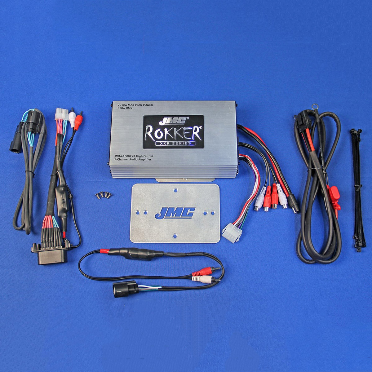 2015以降 CVOロードグライドウルトラ/リミテッド ROKKER 1000XXR ステージ6 2040W 4CHアンプキット J&M｜ワールドモーターライフ