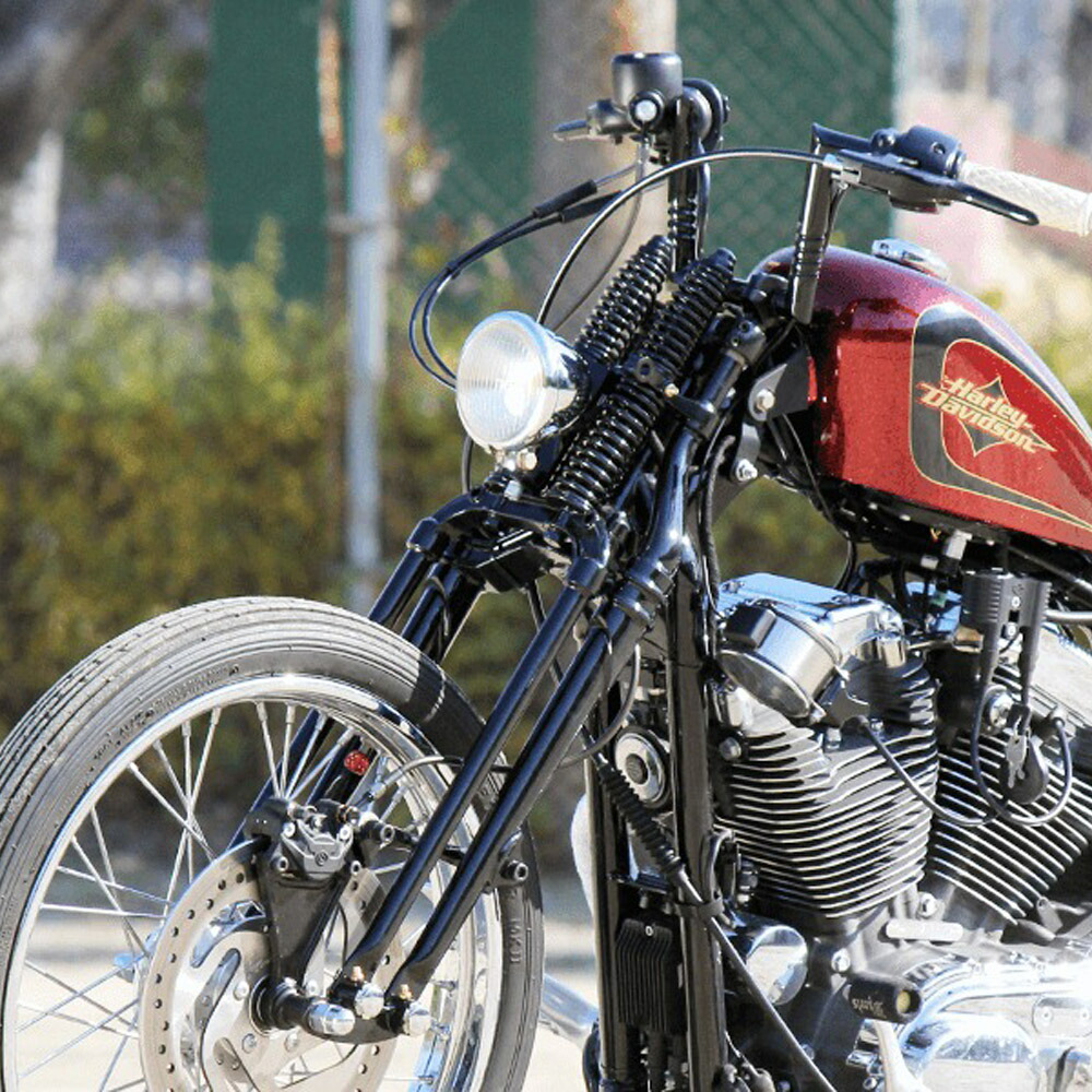 74スプリンガー 4~6インチオーバー ハーレー フロントフォークChopper ハーレー 12インチオーバーのロングフォークチョッパー FL1974年