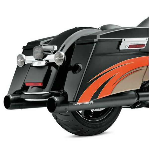 ハーレー純正 スクリーミンイーグル・ストリートキャノン・パフォーマンスマフラー　ジェットブラック 64900187A