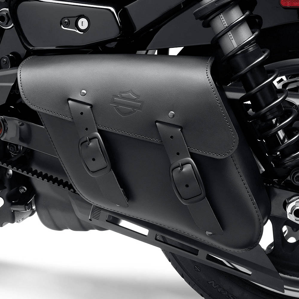 ハーレー純正 RH1250S、RH975 シングルサイド スイングアームバッグ ブラックレザー 90202530