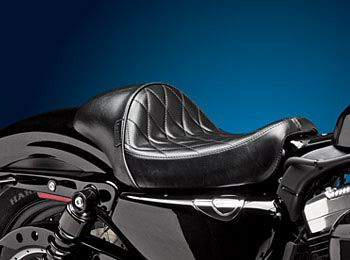 Le Pera スポーツスター用スタブ・カフェシート　ダイアモンドスティッチ