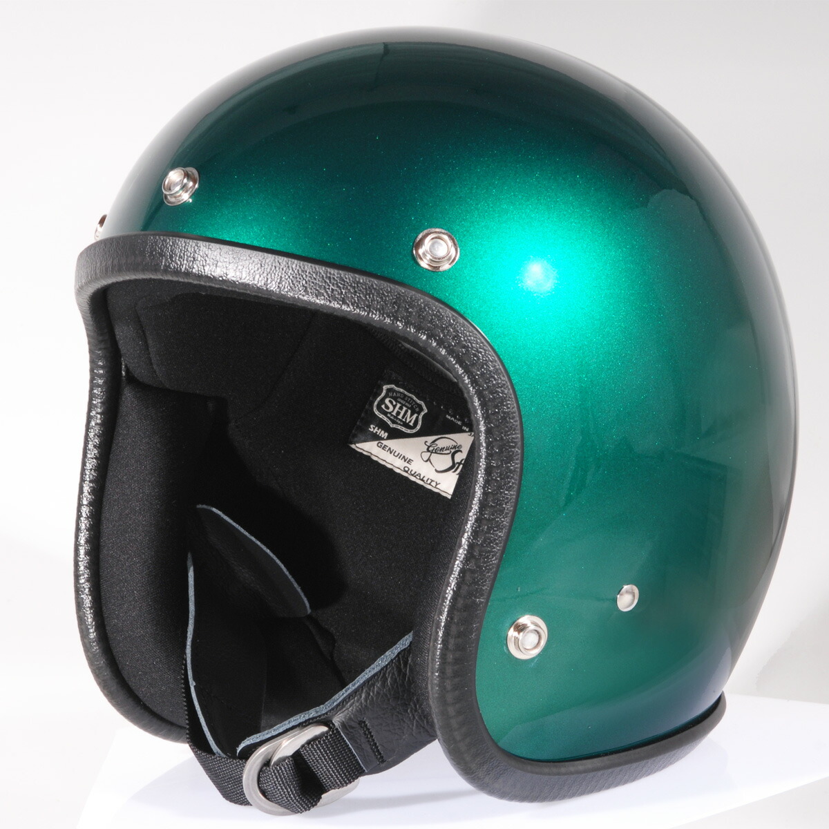 新品未使用　SHMジェットヘルメット ブラックフレーク （SG規格） 楽天市場】SHM ブラックフレーク ジェットヘルメット SG規格