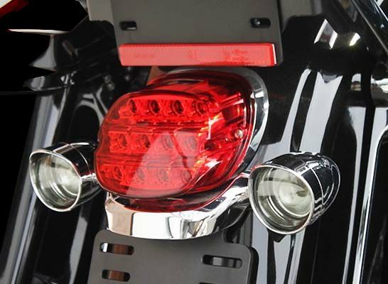 ハーレー純正 レイバックLEDテールライト レッド 上ナンバー用 ハーレーパーツ＆用品・ラッキースカル / 【ハーレー純正】 レイ