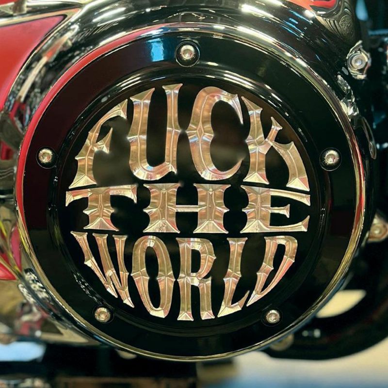 M8ツーリング FTW ダービカバー グロスブラック Indian Larry Motorcycles|ワールドモーターライフ