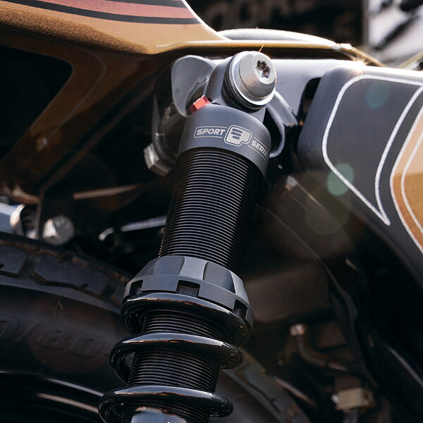 楽天市場】ハーレー ショート サスペンション allクローム 267mm