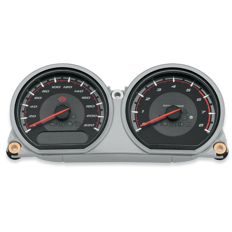 ハーレー純正 カスタムフェースゲージ　スピード km/h/タコ 70900777B