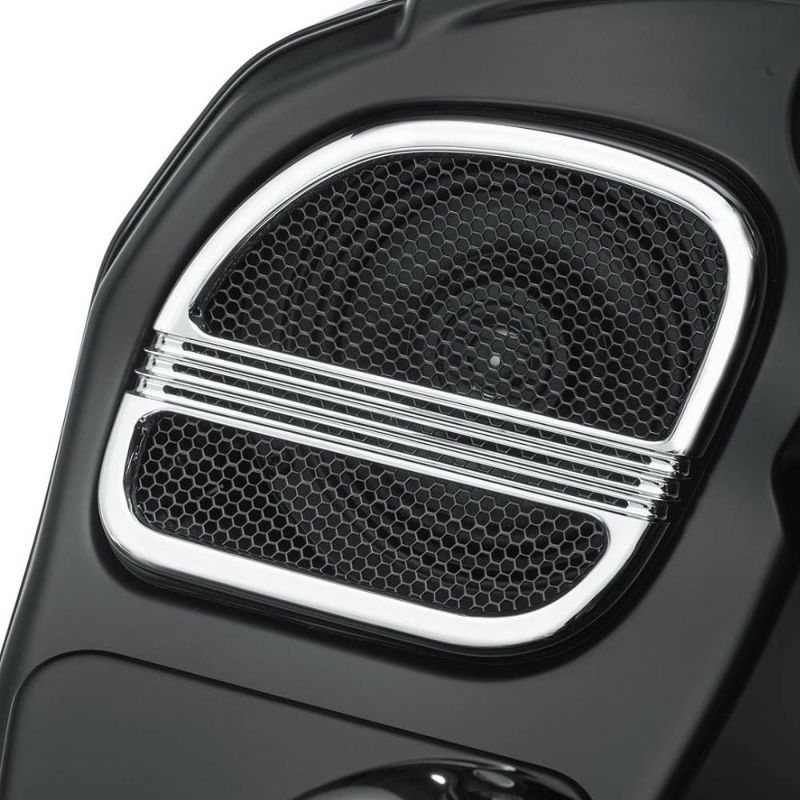 ハーレー純正 Defianceコレクション スピーカーグリル クローム 76000691｜ワールドモーターライフ 32,614円