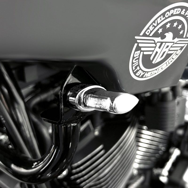 ローライダーST マイクロ・フロントウィンカー (クローム) ハインツバイクス