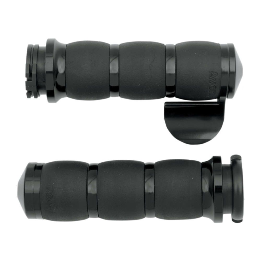 注目ブランド エイボン 0630 1219 ビロード エアクッション ハンドグリップ ブラック スロットルボス付 1984 21 ケーブルスロットル車 残りわずか Cisco Edu Mn