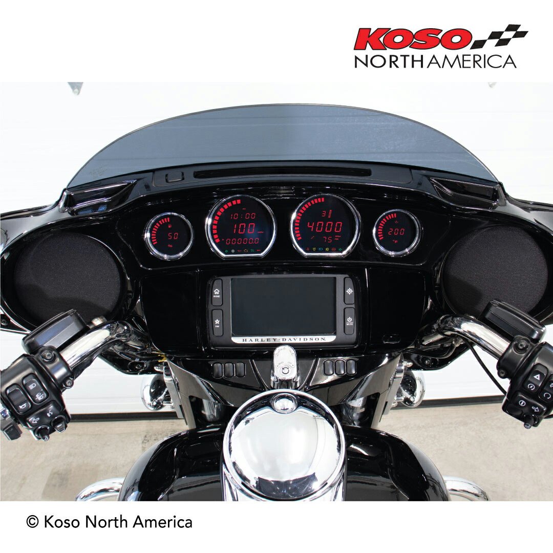 Koso North America 4断片 デジタルメーターキット 丹赤プレゼンテイション 14 ツーリング Ba0649 Cannes Encheres Com