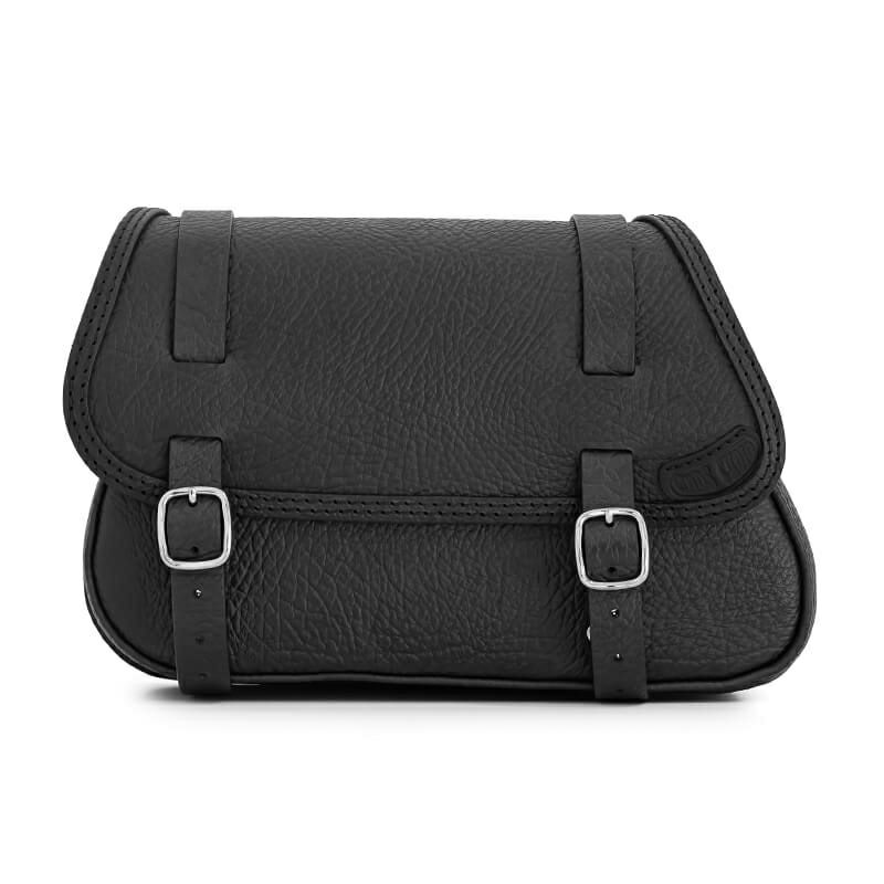 エンズクオイオ Folk レザーサドルバッグ 12L (リンクルレザー) TCソフテイル