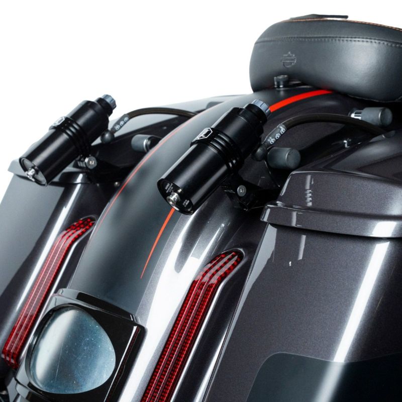レジェンド REVO ARC リモートリザーバータンク マウント (ブラック) 2024以降ツーリング、2014以降 CVOツーリング｜ワールドモーターライフ