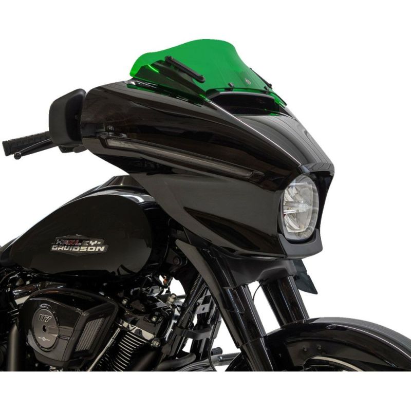 クロックワークス Kolor FLAREウインドシールド 6.5インチ グリーン 2024以降 FLHX