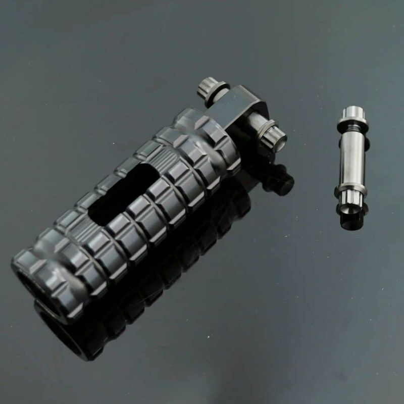 Arlenness（アレンネス） チタン 12ポイント フットペグボルトキット ブラック オス型マウウント用