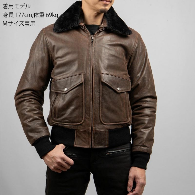 DEGNER デグナー ウインター ビンテージ フライトレザージャケット オールドブラウン