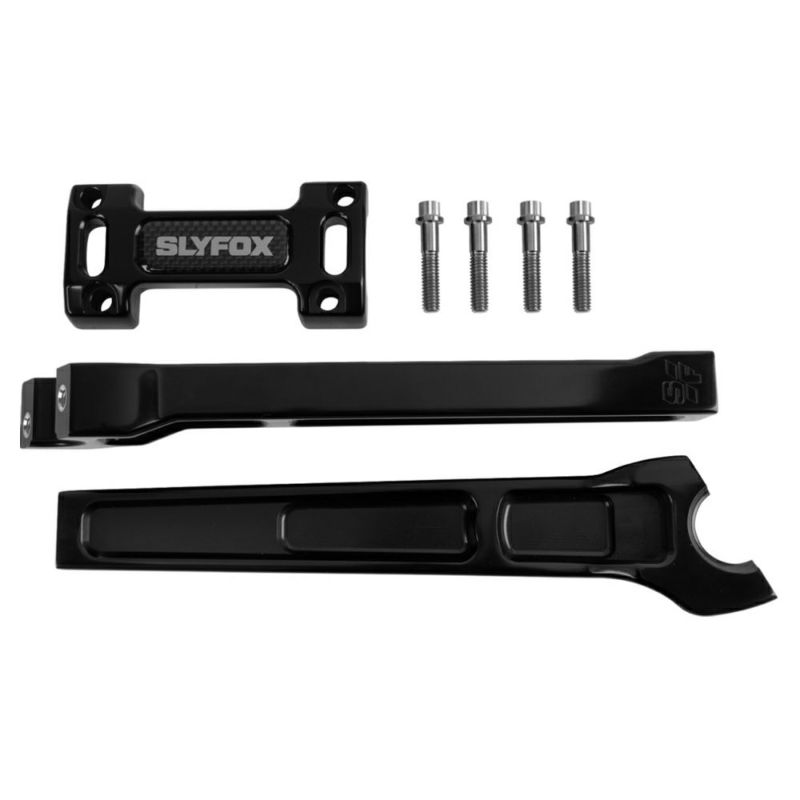SLYFOX ストレートライザー ブラック1.125インチクランプ径 10インチ高|ワールドモーターライフ