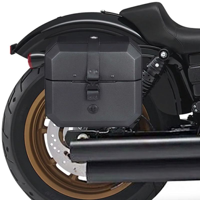 Viking Bags アウトロー クイックマウント サドルバッグ 20L (レザーラップ) ダイナ ローライダーS