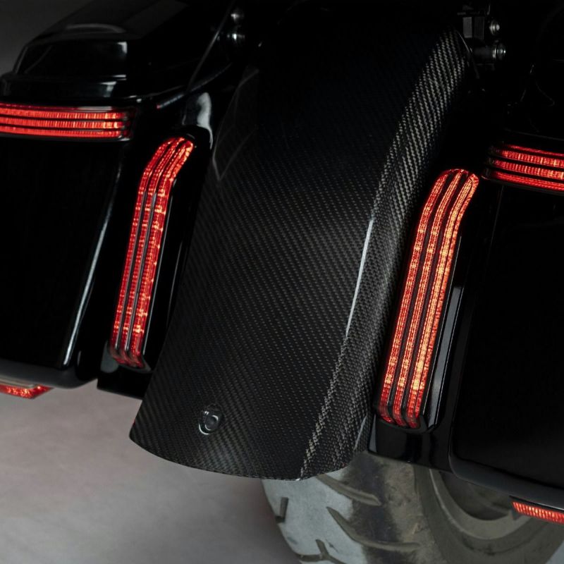 HOGWORKZ イルミナ・LEDフラッシュフェンダー (ビビッドブラック) 2014~2023 ツーリング