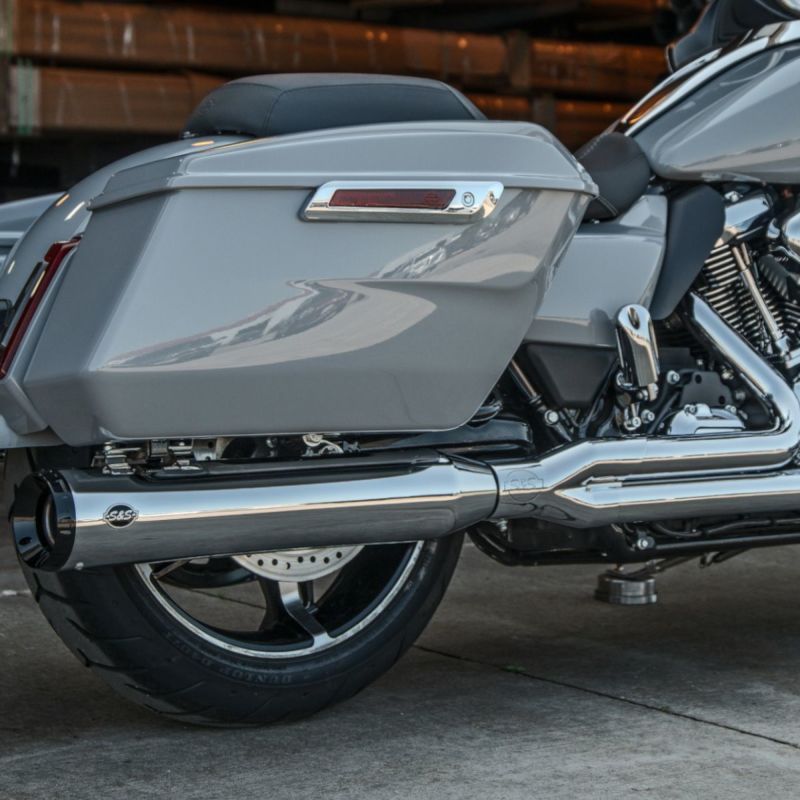 S&S GNX 2-1フルエキゾーストマフラー (クローム) M8ツーリング