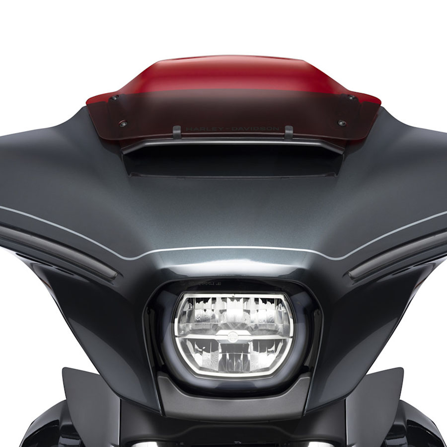 2024以降 FLHXモデル ウィンドスプリッター 5インチ ウィンドシールド レッド