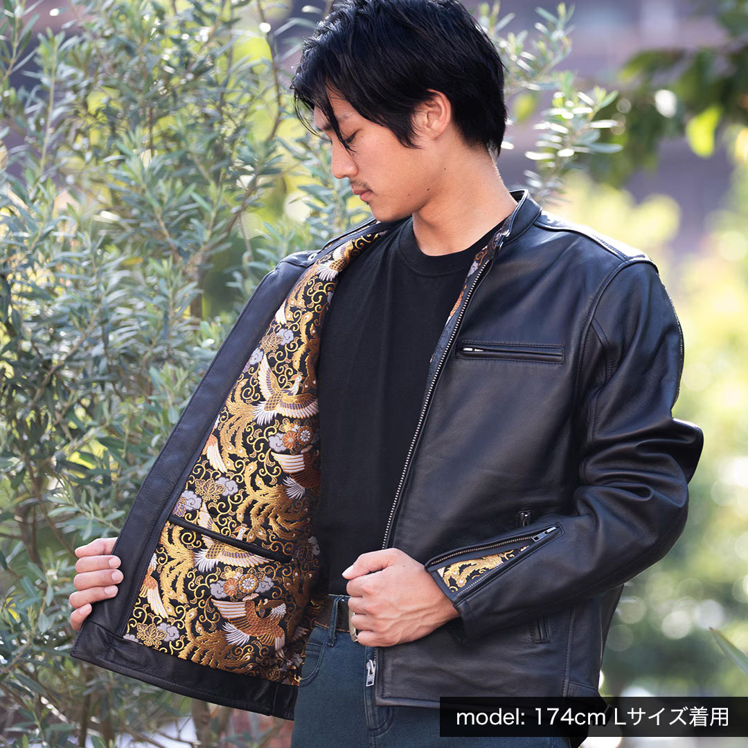 DEGNER デグナー 金襴 シープレザー ジャケット