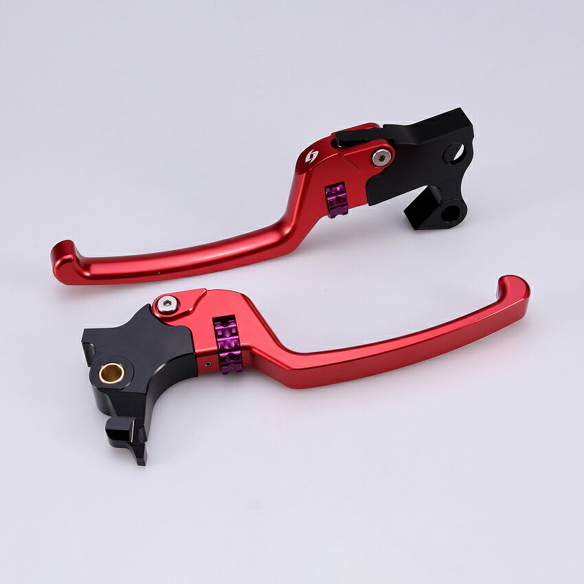 2014～2021 スポーツスター アジャスタブルレバーセット スタンダードタイプ (レッド/パープル) スピードラ