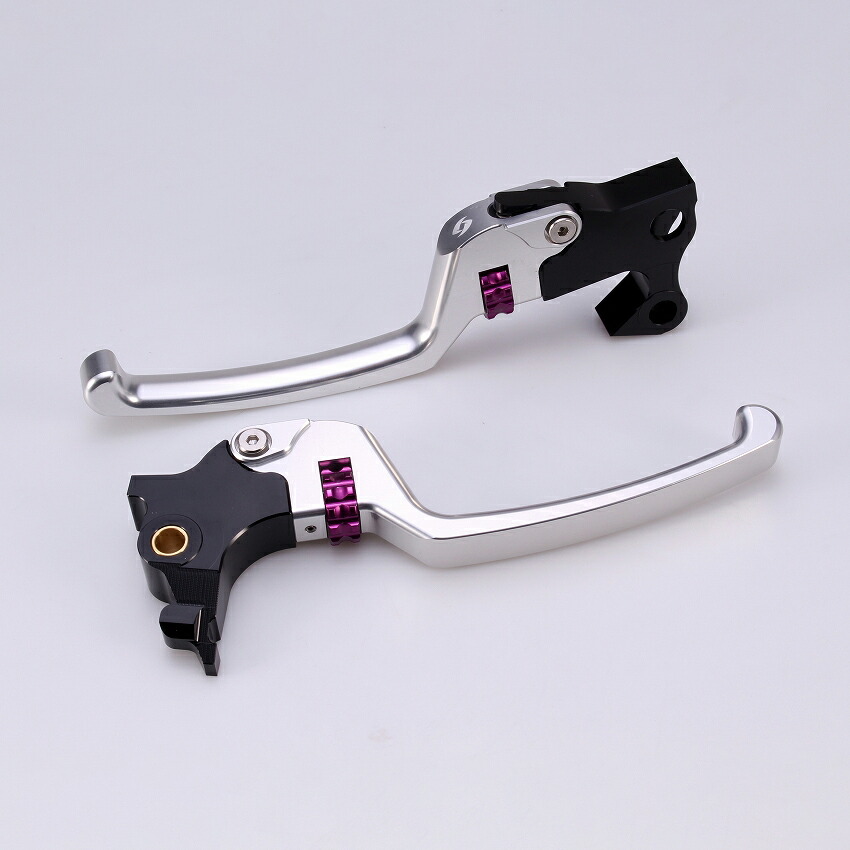 2014～2021 スポーツスター アジャスタブルレバーセット スタンダードタイプ (シルバー/パープル) スピードラ